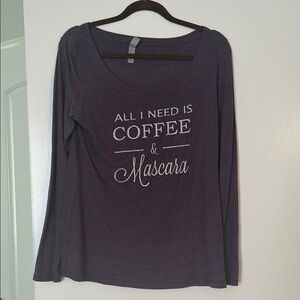 Women's Purple Vintage Graphic Long Sleeve Top